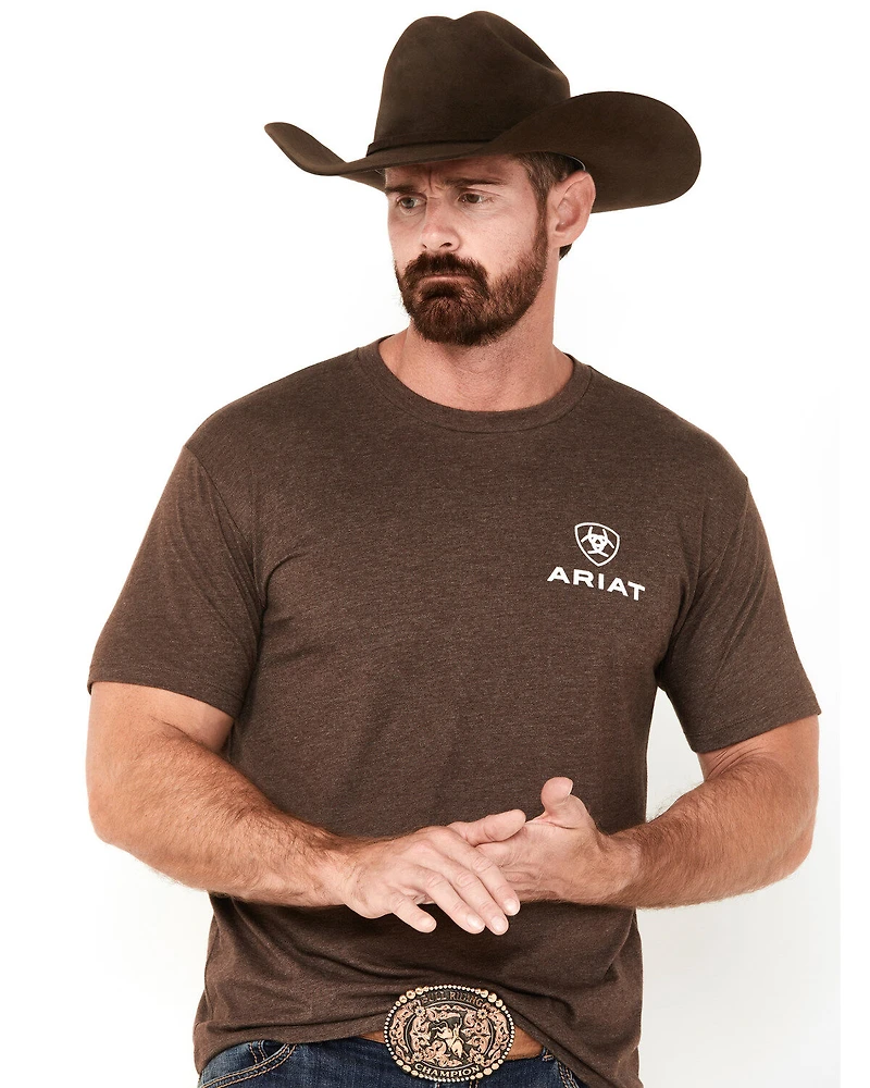 Ariat Men's Outline Logo Short Sleeve Graphic T-Shirt