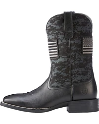 Ariat Men's Camo Sport Patriot Western Performance Boots - Broad Square Toe