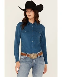 Shyanne Women's Wale Corduroy Long Sleeve Snap Western Shirt