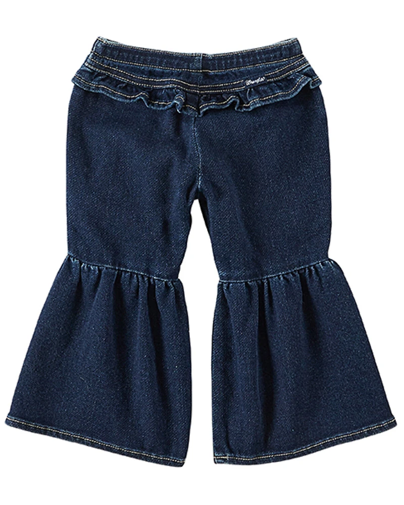Wrangler Infant Girls' Dark Wash Flare Pant