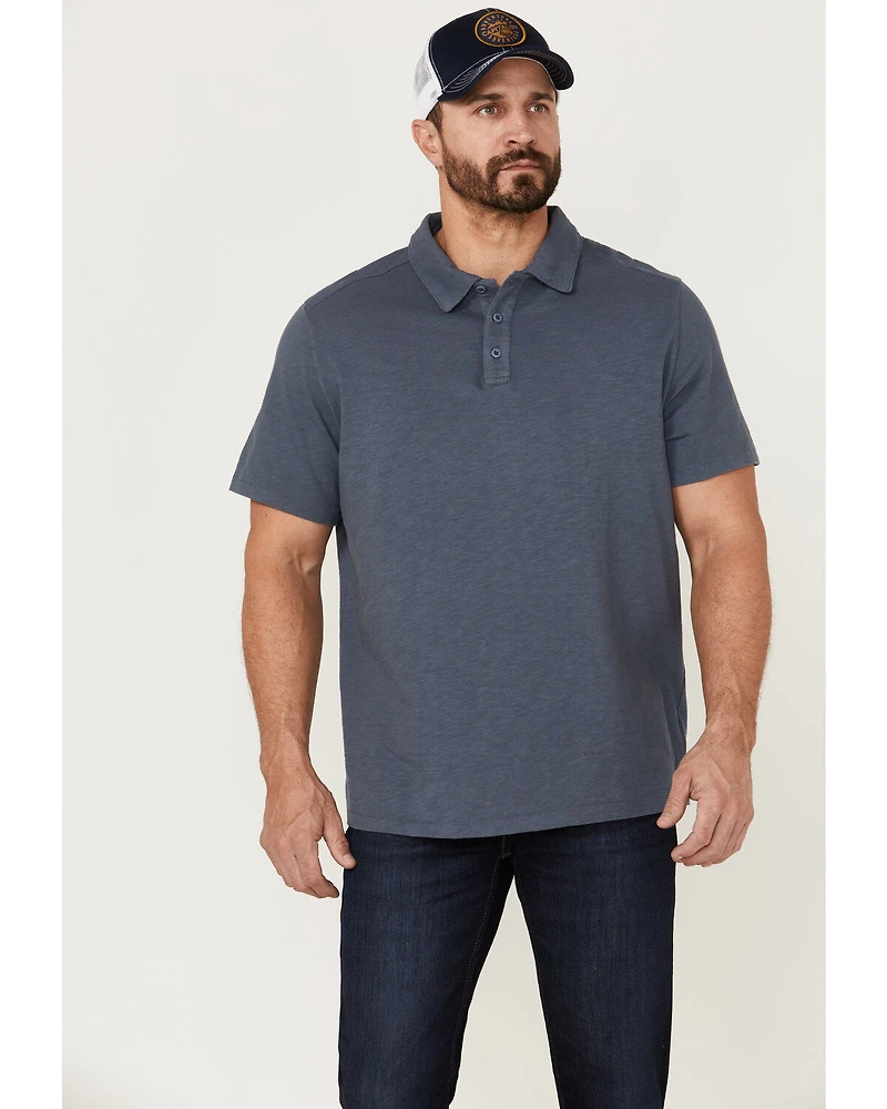 Brothers and Sons Men's Short Sleeve Slub Polo Shirt