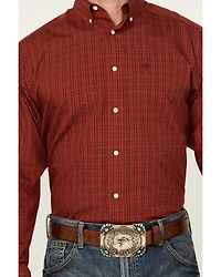 Ariat Men's Ian Plaid Print Long Sleeve Button-Down Western Shirt