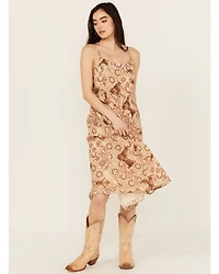 Cleo + Wolf Women's Beatrice Printed Sleeveless Maxi Dress