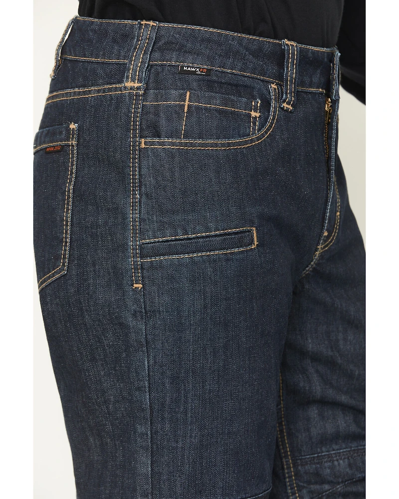 Hawx Men's FR Dark Wash Straight Denim Jeans