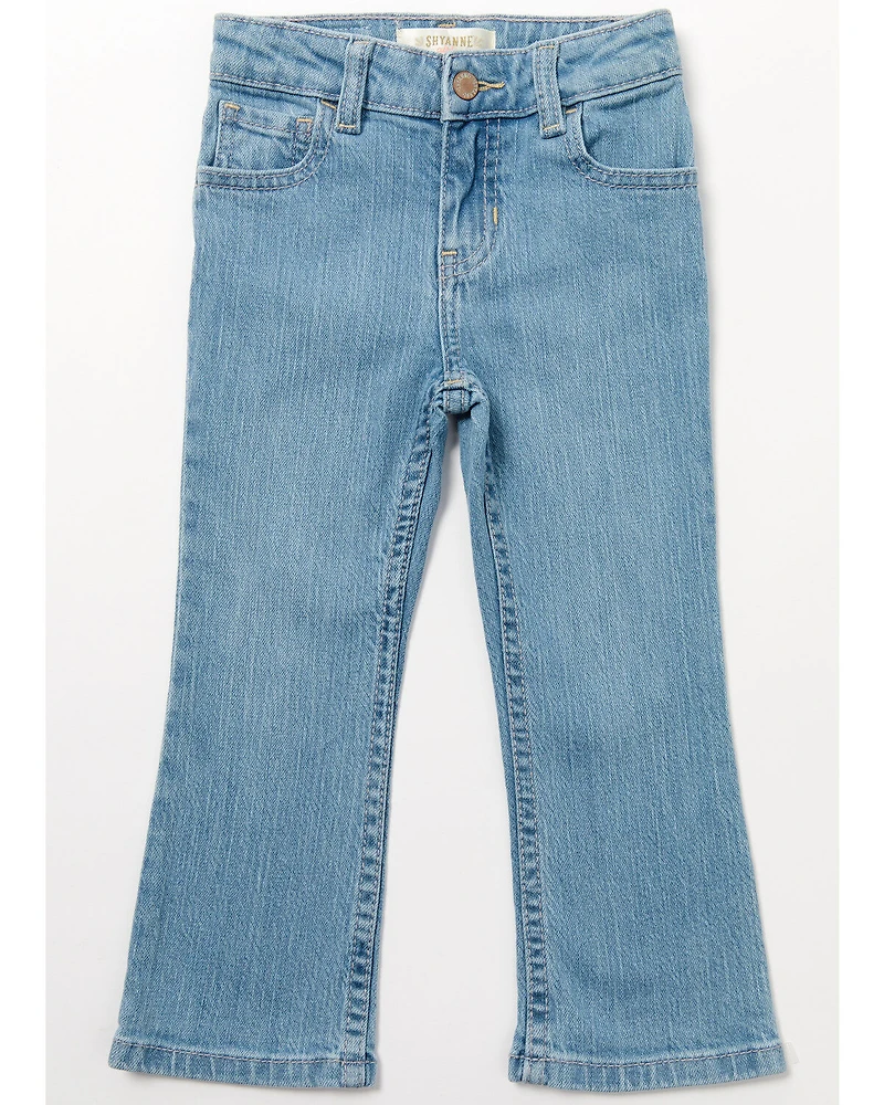 Shyanne Toddler Girls' Light Wash Straight Riding Jeans