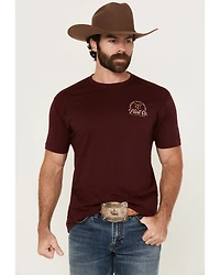 Troll Co Men's Homestead Logo Short Sleeve Graphic Work T-Shirt