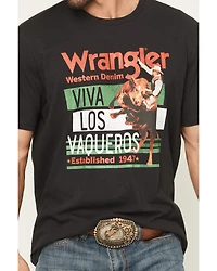 Wrangler Men's Viva Los Vaqueros Short Sleeve Graphic T-Shirt