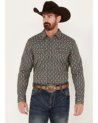 Gibson Trading Co Men's Remnant Paisley Print Long Sleeve Snap Western Shirt