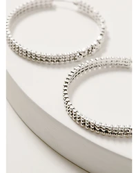 Lainey Wilson Women's Metal Meadows Beaded Hoop Earrings