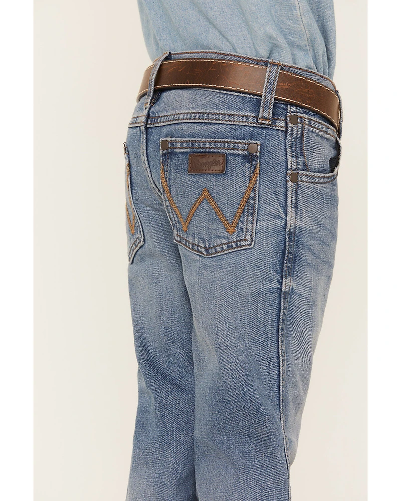 Wrangler Boys' Medium Wash Slim Straight Jeans