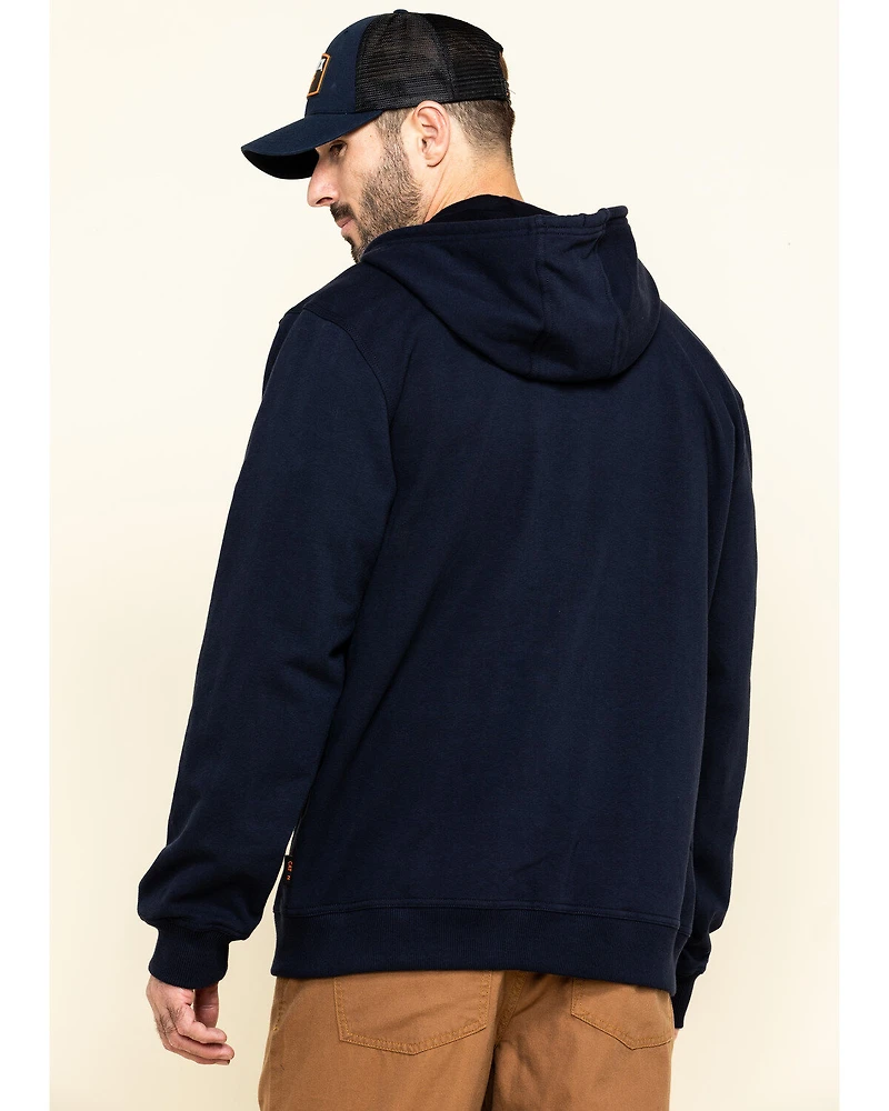 Hawx Men's FR Zip Up Fleece Work Hoodie - Tall