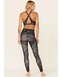 Shyanne Women's Medallion Print Riding Leggings