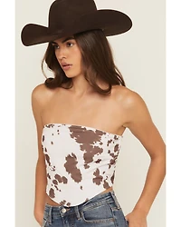 Originality Women's Boot Barn Exclusive Cow Print Bandana Top