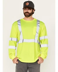Hawx Men's Reflective Long Sleeve Work T-Shirt - Big