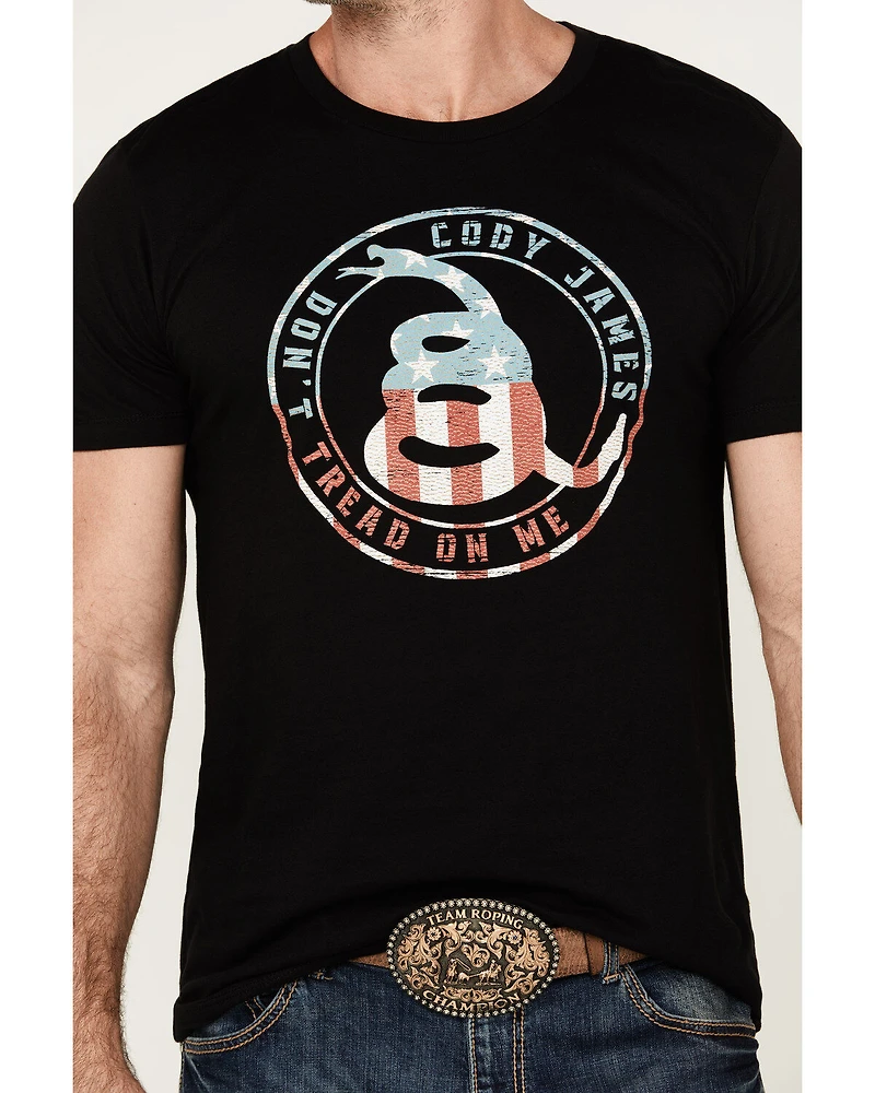 Cody James Men's Snake Circle Short Sleeve Graphic T-Shirt