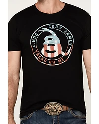 Cody James Men's Snake Circle Short Sleeve Graphic T-Shirt