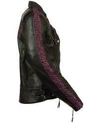 Milwaukee Leather Women's Concealed Carry Embroidered Phoenix Jacket - 3X