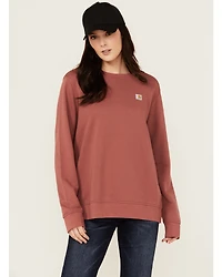 Carhartt Women's Relaxed Fit Midweight Crewneck Sweatshirt