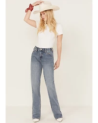 Rock & Roll Denim Women's Medium Wash High Rise Bootcut Jeans