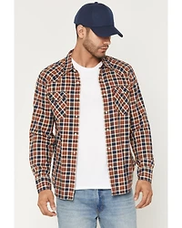 Levi's Men's Jesper Plaid Print Long Sleeve Snap Flannel Shirt