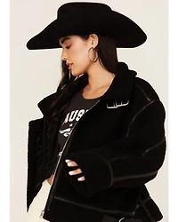 Revel Women's Sherpa Trim Moto Jacket