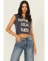 Cleo + Wolf Women's Ezra Support Local Bands Graphic Tank