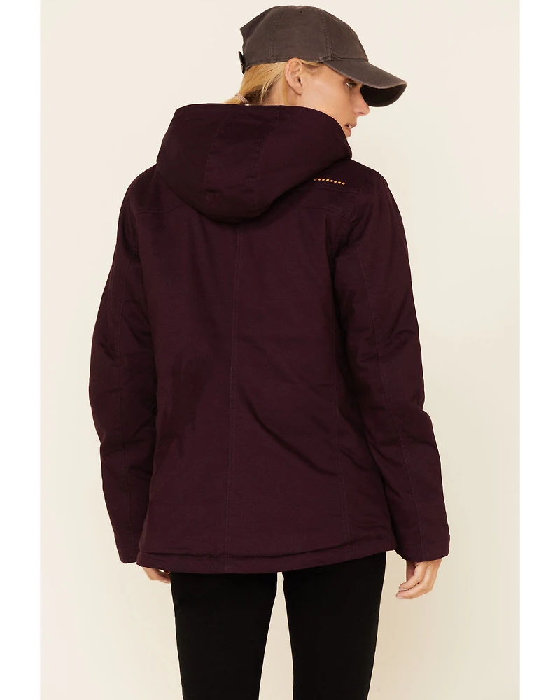Ariat Women's Plum Perfect Rebar Duracanvas Insulated Zip-Front Work Jacket