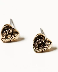 Shyanne Women's Summer Moon Antique Gold Earring Set - 6 Piece