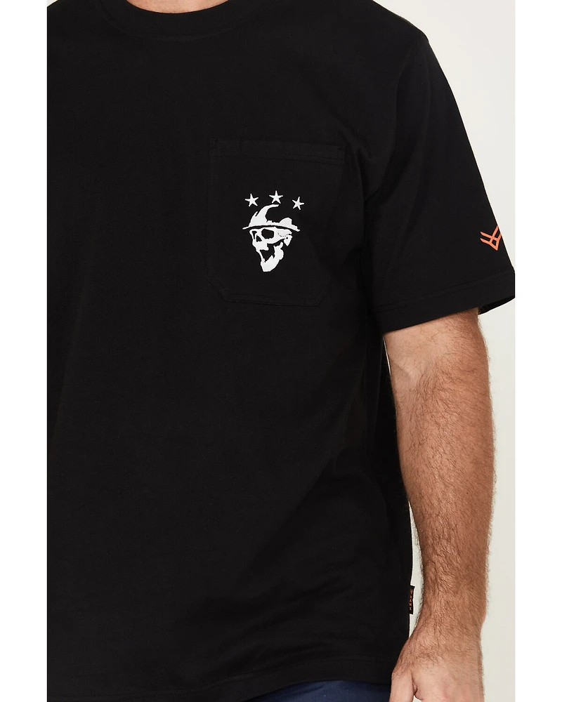 Hawx Men's Scream Embroidered Short Sleeve Graphic T-Shirt