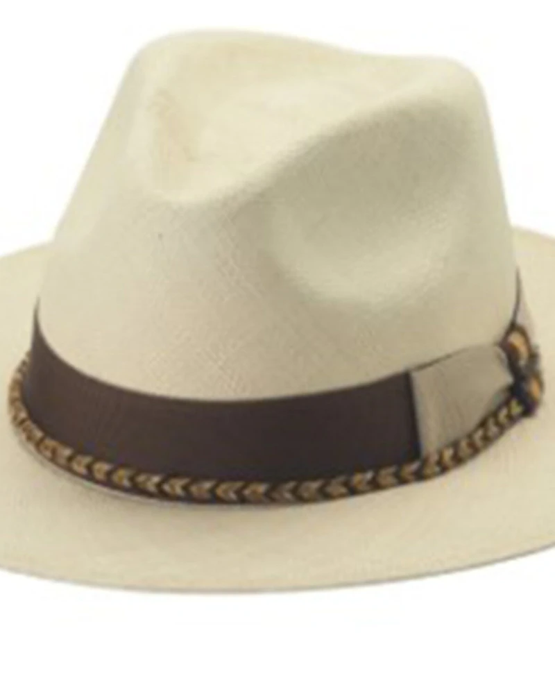 Bullhide Natural Summerville Panama Fedora Straw Hat