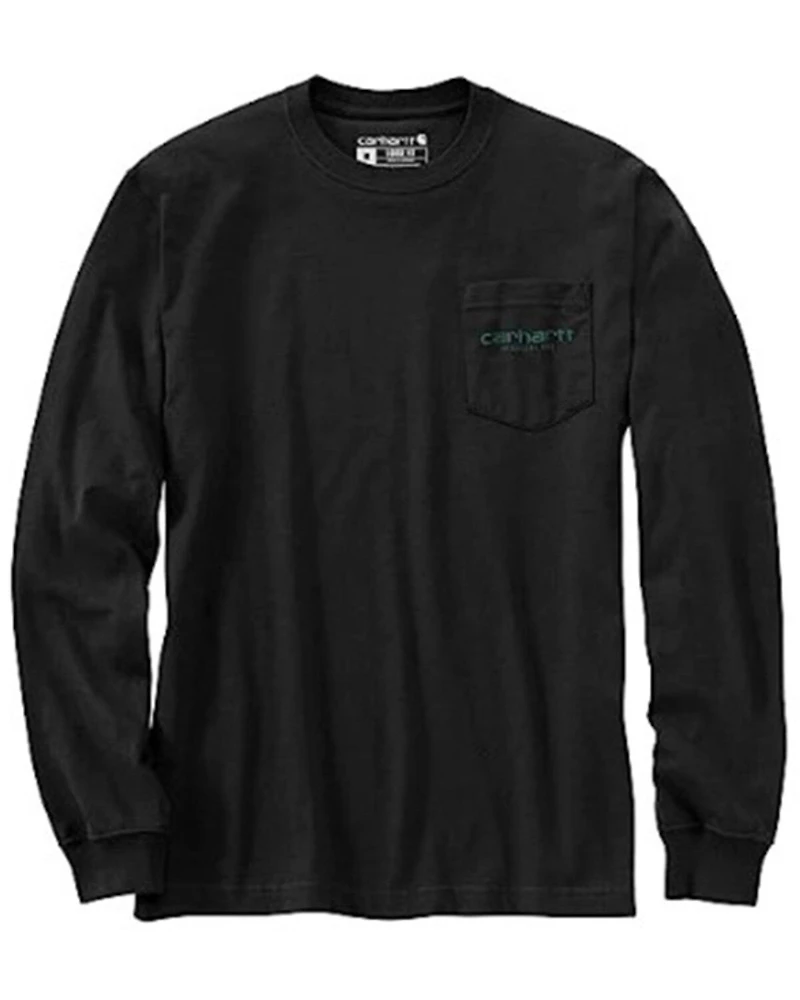 Carhartt Men's Loose Fit Heavyweight Long Sleeve Pocket Graphic T-Shirt