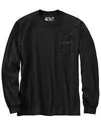 Carhartt Men's Loose Fit Heavyweight Long Sleeve Pocket Graphic T-Shirt