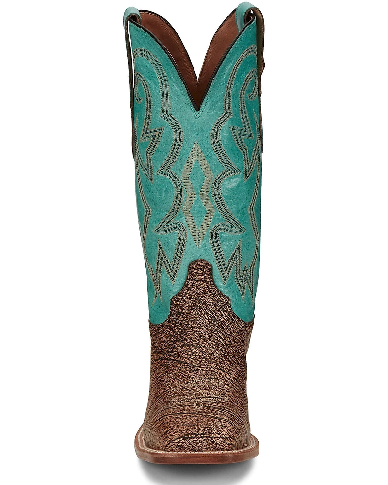 Justin Men's Mingus Wheat Western Boots - Square Toe