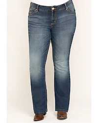 Wrangler Retro Women's Dark Mae Bootcut Jeans - Plus