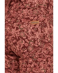 Rock & Roll Denim Girls' Floral Horseshoe Print Flare Stretch Jeans
