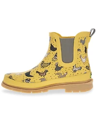 Western Chief Women's Hen Frenzy Chelsea Rain Boots - Round Toe