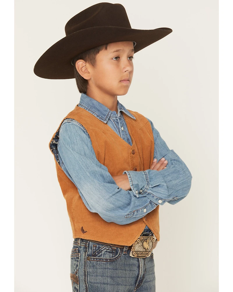 Cody James Boys' William Corduroy Western Vest