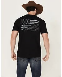 Kick Brass Men's Pledge Of Allegiance Short Sleeve Graphic T-Shirt