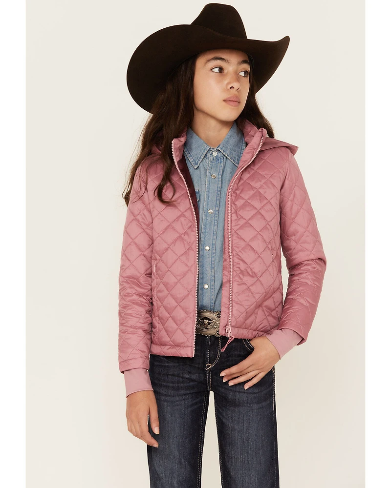 Shyanne Girls' Diamond Hooded Puffer Jacket