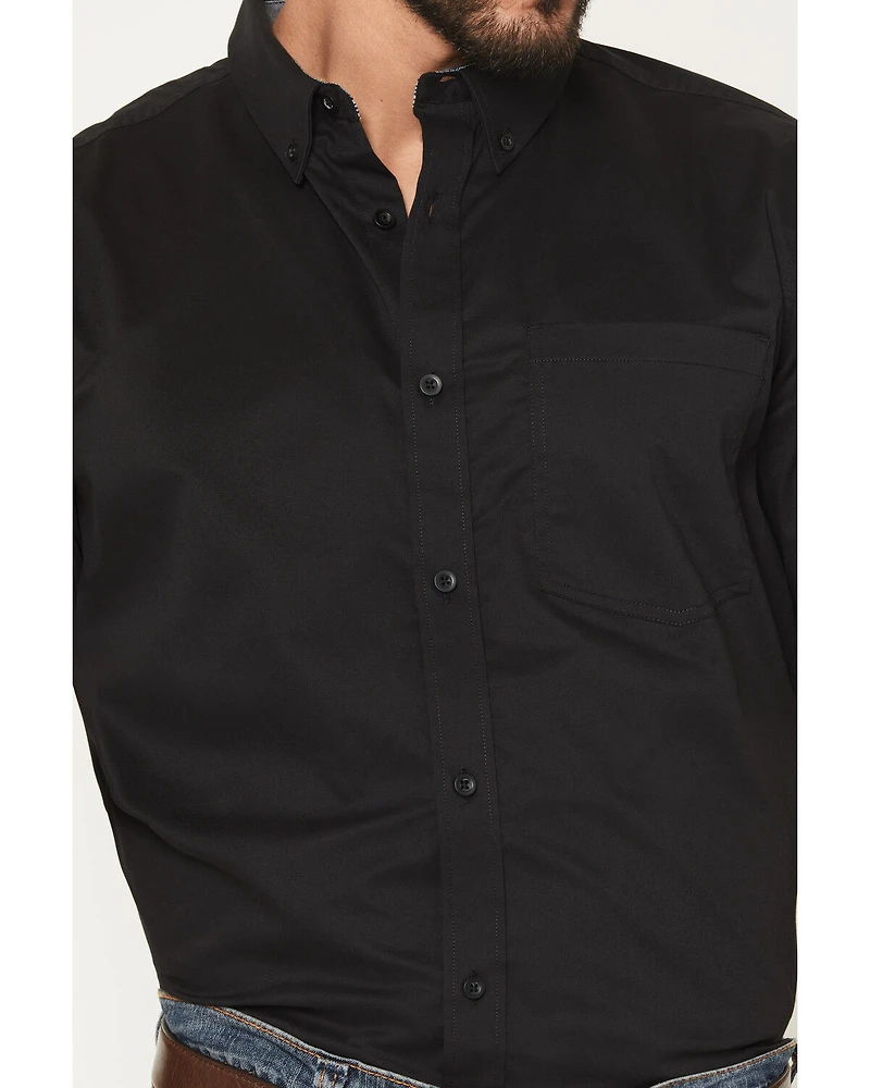 Cody James Men's Basic Twill Short Sleeve Button-Down Stretch Western Shirt