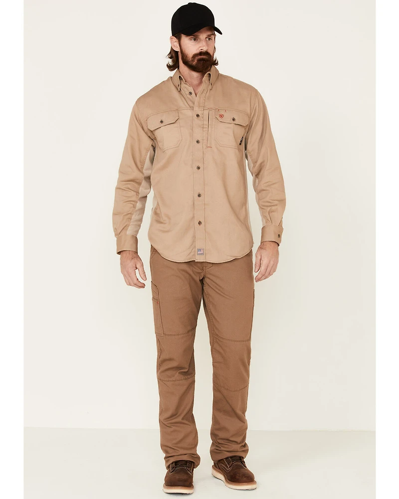 Ariat Men's FR Solid Vent Long Sleeve Work Shirt