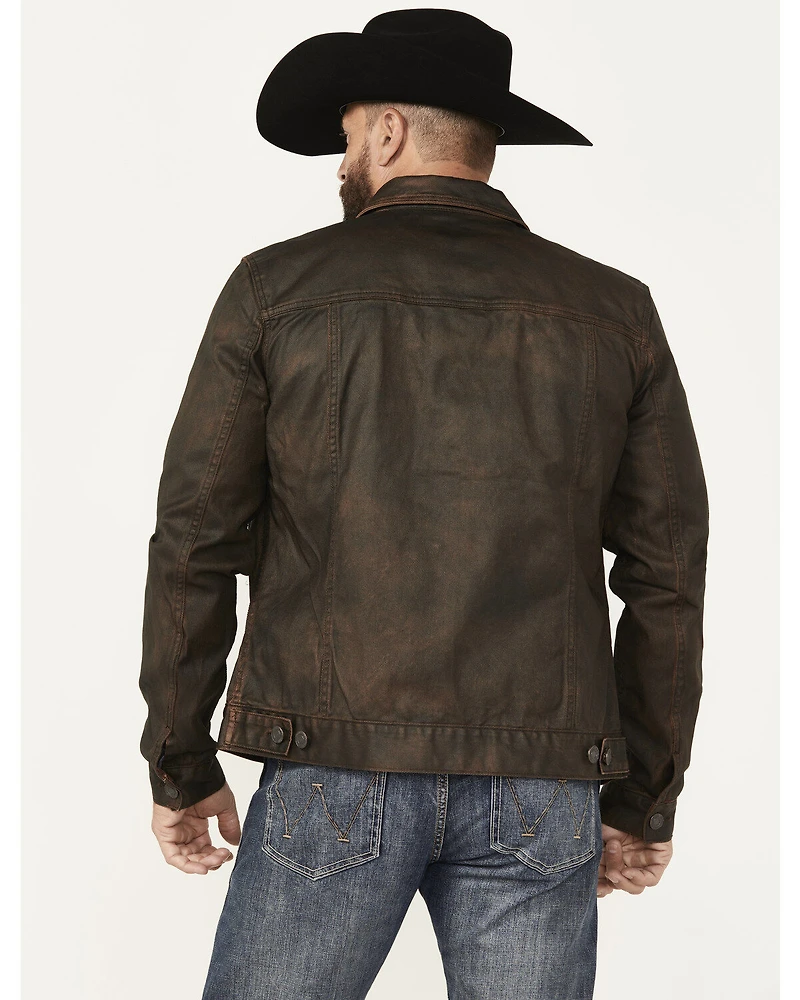 Moonshine Spirit Men's Coated Denim Jacket