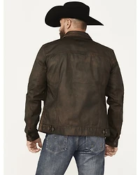 Moonshine Spirit Men's Coated Denim Jacket