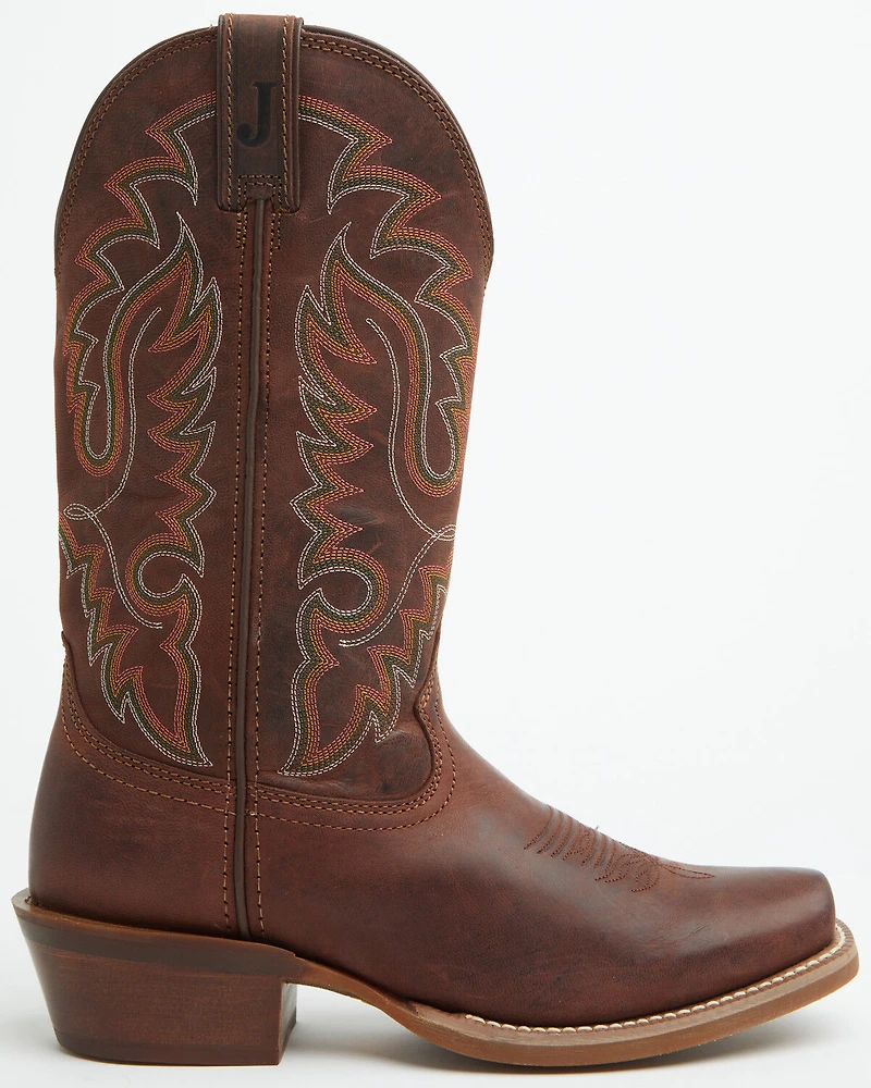 Justin Men's Cowboy Town Bay Western Boots - Square Toe