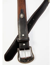 Cody James Men's Two-Toned Concho Accent Belt