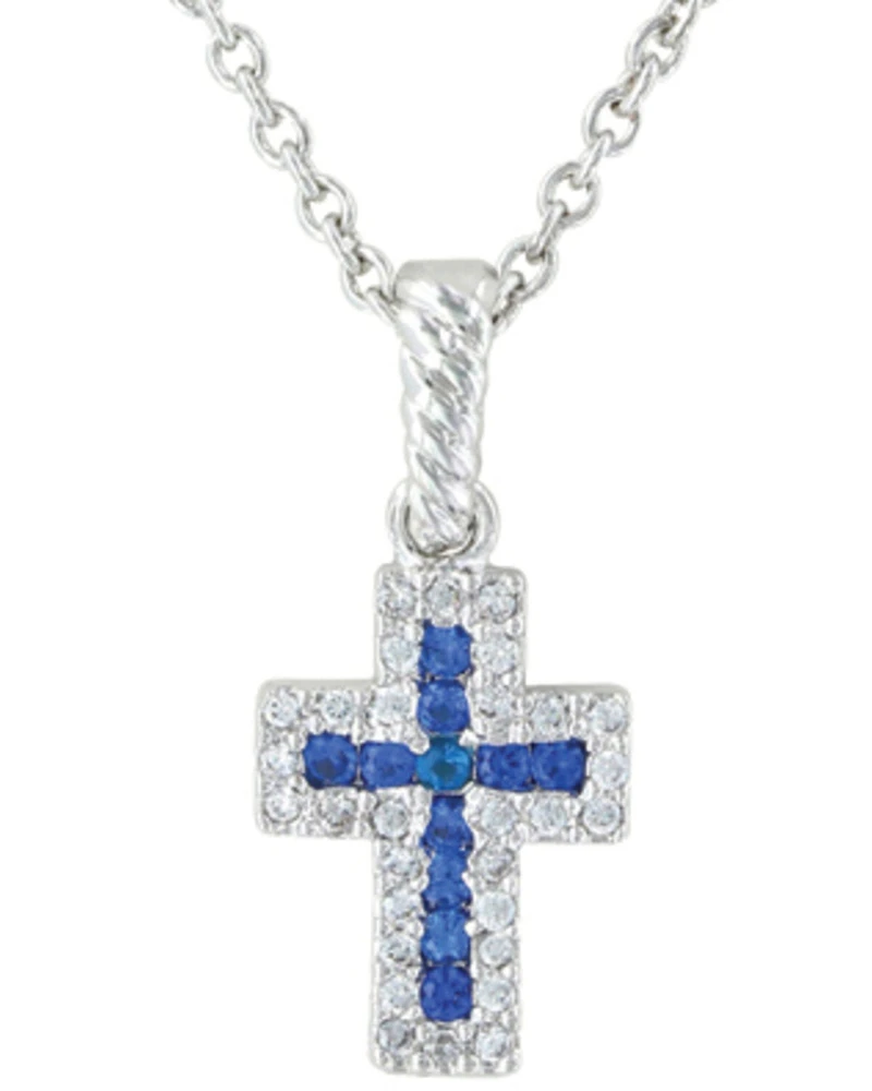 Montana Silversmiths Faith Found in the River Lights Cross Necklace