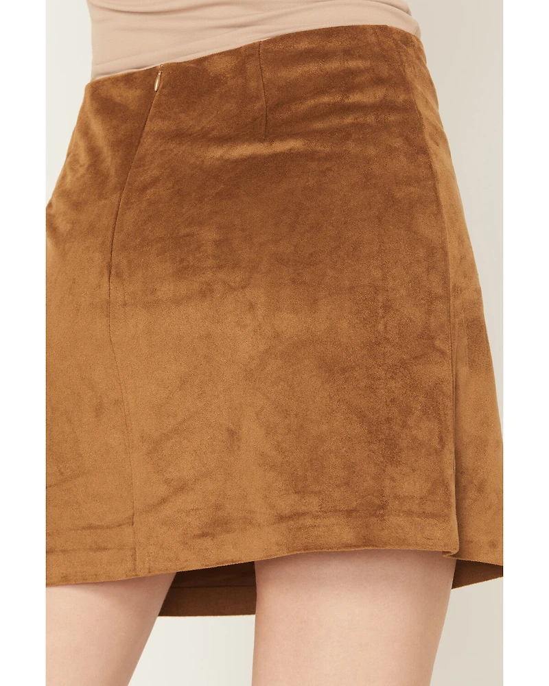 White Crow Women's Ciera Faux Suede Mini Skirt
