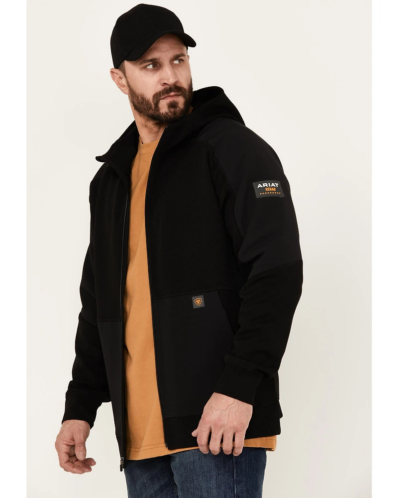 Ariat Men's Rebar WorkTek Reinforced Full Zip Hooded Jacket