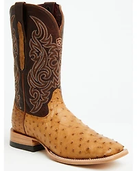 Ariat Men's Classic Cash Exotic Ostrich Western Boots - Broad Square Toe
