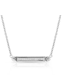 Montana Silversmiths Women's Setting the Crystal Bar Necklace